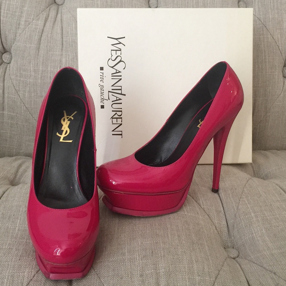 Authentic Yves Saint Laurent Hot Pink Heels